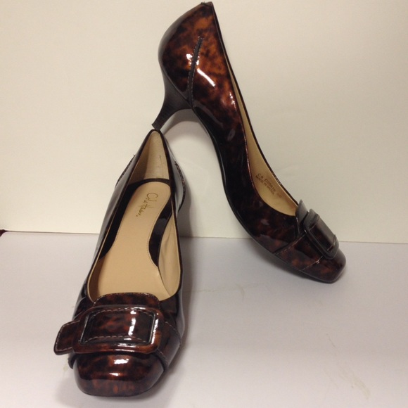 Cole Haan Shoes - Cole Haan Women's Tortoiseshell Patent Leather Heels - Brown/Black